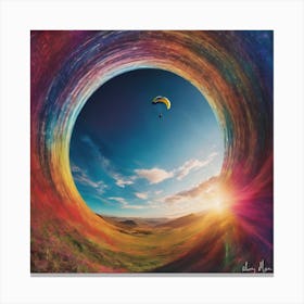 Rainbow Vortex Canvas Print