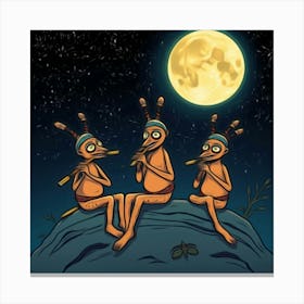 Three Apes Canvas Print