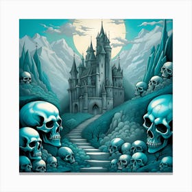 Castle Of Skulls 7 Canvas Print