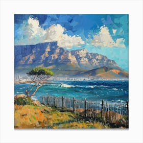 A Table Mountain In Cape Town Oil Painting Illus 1720033937 4 Canvas Print