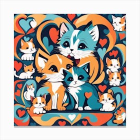 Cute Kittens 8 Canvas Print