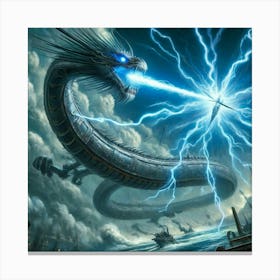 Shenlong Serpentine Destroyer Energy Whip Canvas Print