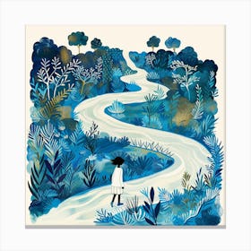 Girl In The Forest 5 Canvas Print