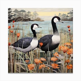 Bird In Nature Coot 4 Canvas Print