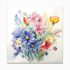 AI Blooming Dreams: The Floral Mirage Canvas Print