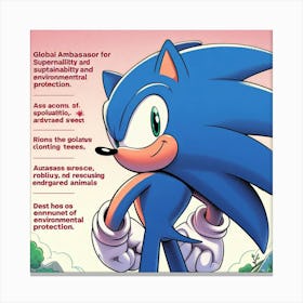 Sonic The Hedgehog 16 Canvas Print