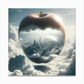 Apple In The Sky Canvas Print