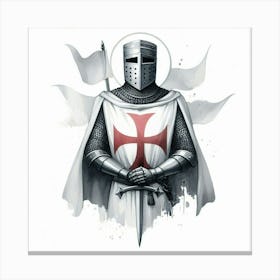 Knight Templar 3 Canvas Print