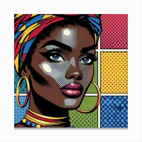 Tariro Pop African Woman Canvas Print