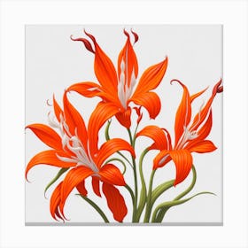 Orange Lilies myluckycharm Canvas Print