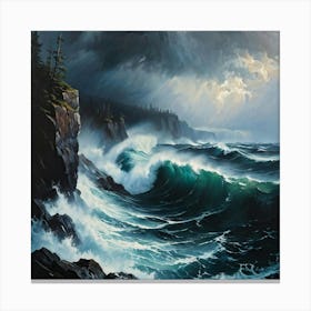 Stormy Seas 1 Canvas Print