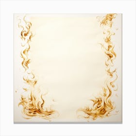 Flames On A Paper Canvas Print