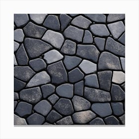 The Texture Of A Mosaic Of Stone Canvas Print