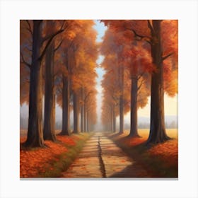 Autumn Path Canvas Print