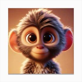 Cute Monkey Canvas Print