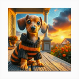 Dachshund 5 Canvas Print