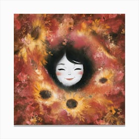 Sunflower Girl 1 Canvas Print