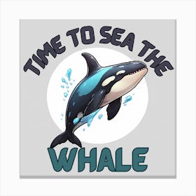 Time to Sea the Whale: Funny Orca Logo Design Toile