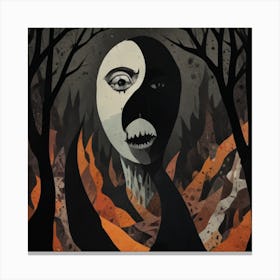 Face Of The Forest Canvas Print