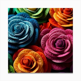 Paper Roses 7 Canvas Print