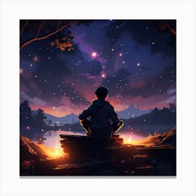 Cosmic Contemplation Canvas Print