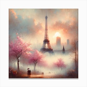 Eiffel Tower Art Print Canvas Print