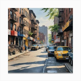 Nyc Street Scene Canvas Print