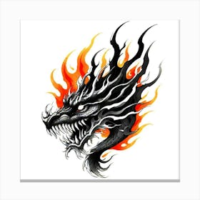 Dragon Head 3 Canvas Print