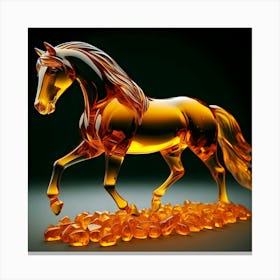 Horse In Glass Canvas Print