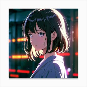 Anime Girl Canvas Print