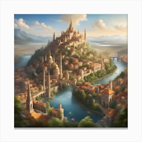 Fantasy Capital Canvas Print