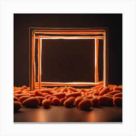 Carrots In A Frame 2 Canvas Print