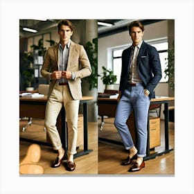 Business casual ensemble Canvas Print