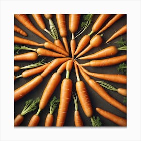 Carrots In A Circle 21 Canvas Print