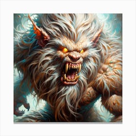 Lycanthrope Barbarian Canvas Print