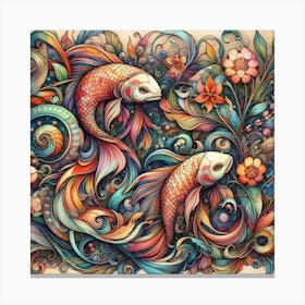 Colorful fish 1 Canvas Print