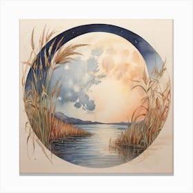 Moon Over Water Canvas Print