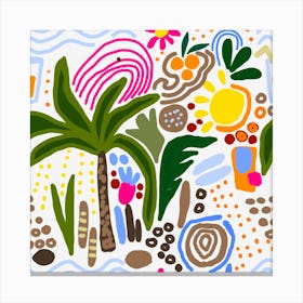Tropical Scene Canvas Print