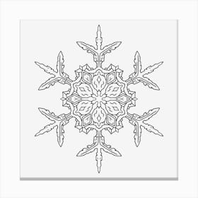 Snowflake Mandala 10 Canvas Print