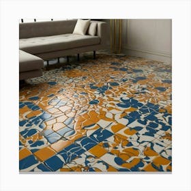 Default Creat Unique Floor Tiles Designed 1 (1) Canvas Print