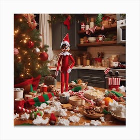After thee elf on thee shelf bake Canvas Print