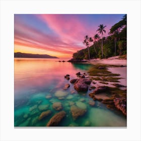 Sunset In Thailand Canvas Print