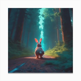 Rabbit In The Forest 74 Canvas Print