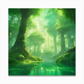 A Aream Forest Canvas Print