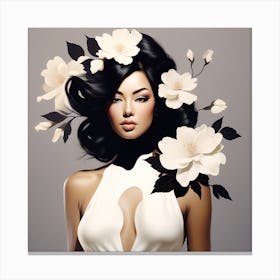 Stylish woman Canvas Print