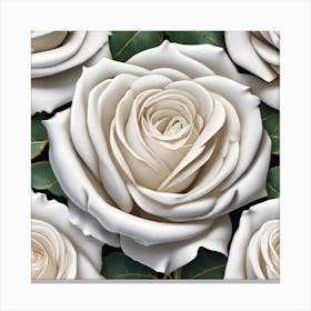 White Roses 4 Canvas Print