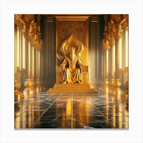 Golden Throne Canvas Print