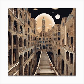 City In The Sky Canvas Print