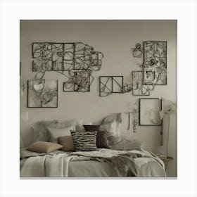 Shabby Chic Bedroom 2 Canvas Print