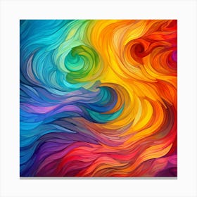 Abstract Colorful Swirl Background 1 Canvas Print